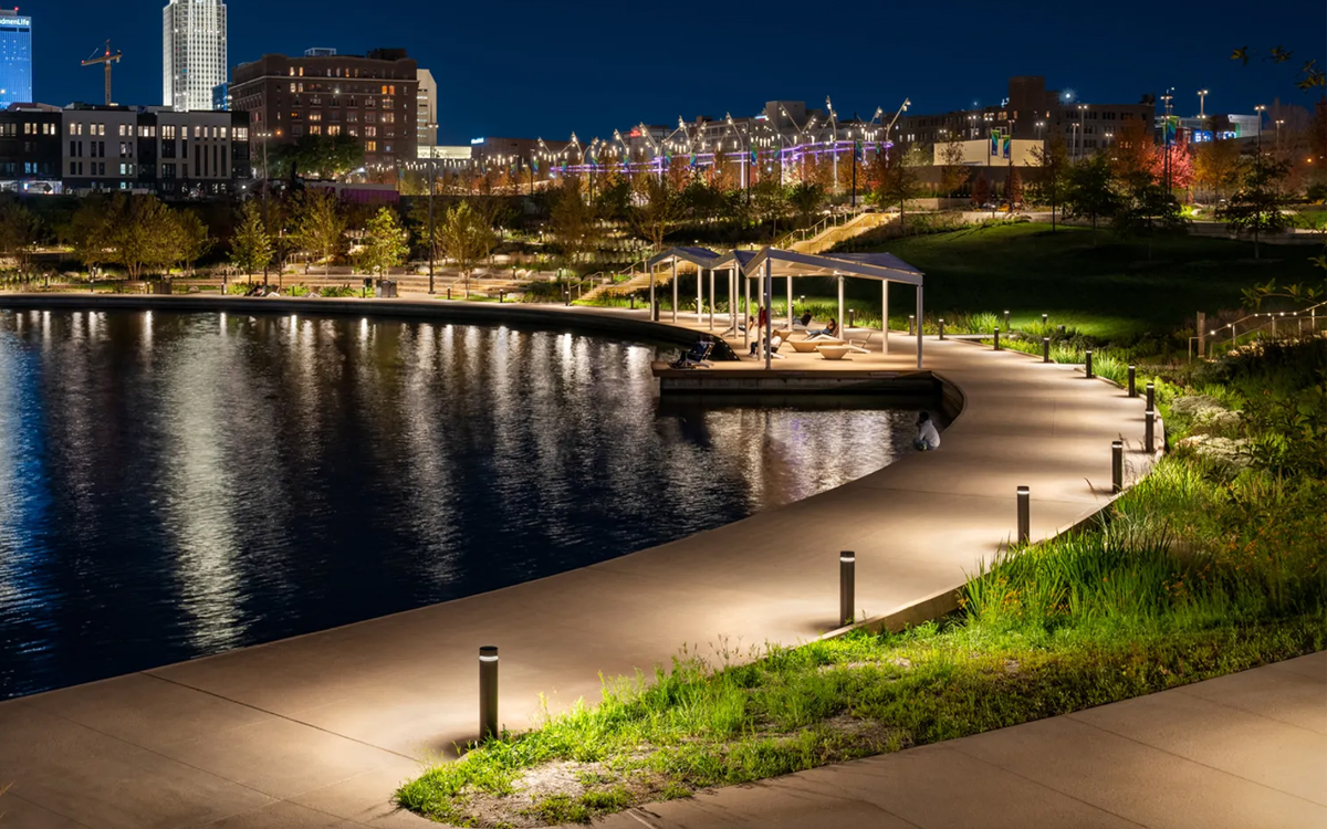 Dark Sky Compliant Bollard Light for Pathway and Area Lighting