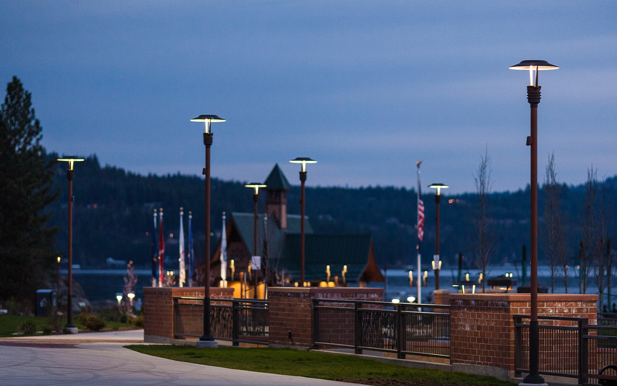 Dark Sky Compliant LED Area Lights for Pathways, Campuses, Plazas, and Urban Streetscapes