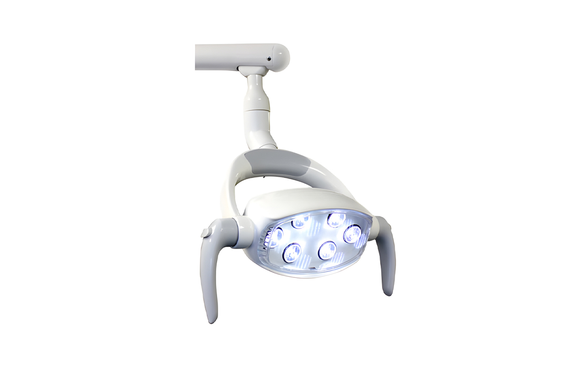 Dental Operatory Light with Dual Touch-Free Controls and Removable Handles for Infection-Controlled Dentistry