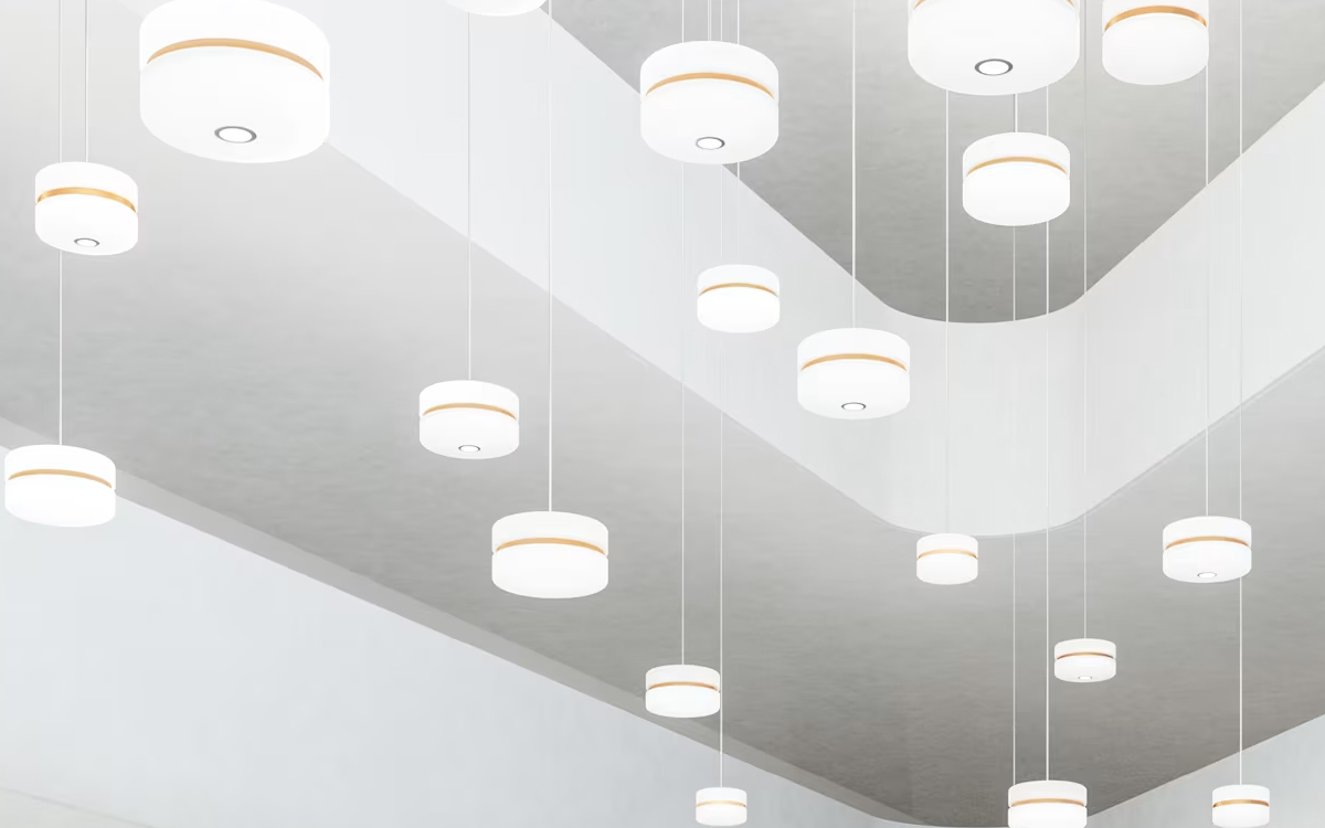 Designer Pendant Fixtures with Matt Brass Finish and Translucent Diffuser for Elegant Interiors