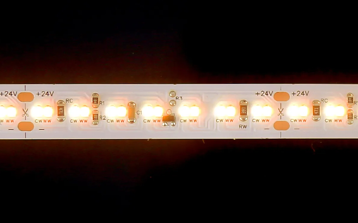 Dim-to-Warm LED Strip Light for Natural Incandescent-Like Dimming in Homes and Restaurants