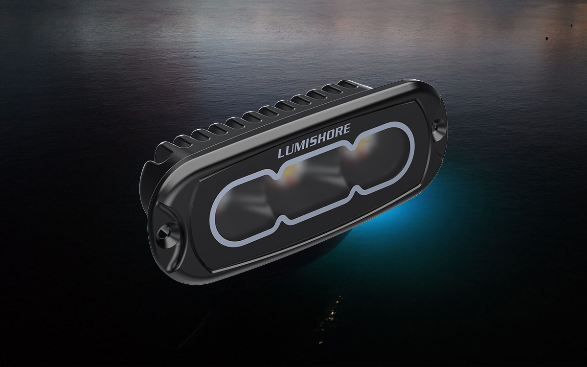 Dimmable 4-Inch Marine LED Floodlights for Transoms, Decks, and Cockpits