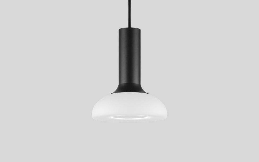Dimmable LED Pendant Light with Handmade Opal Glass for Dining Room, Office, and Hospitality