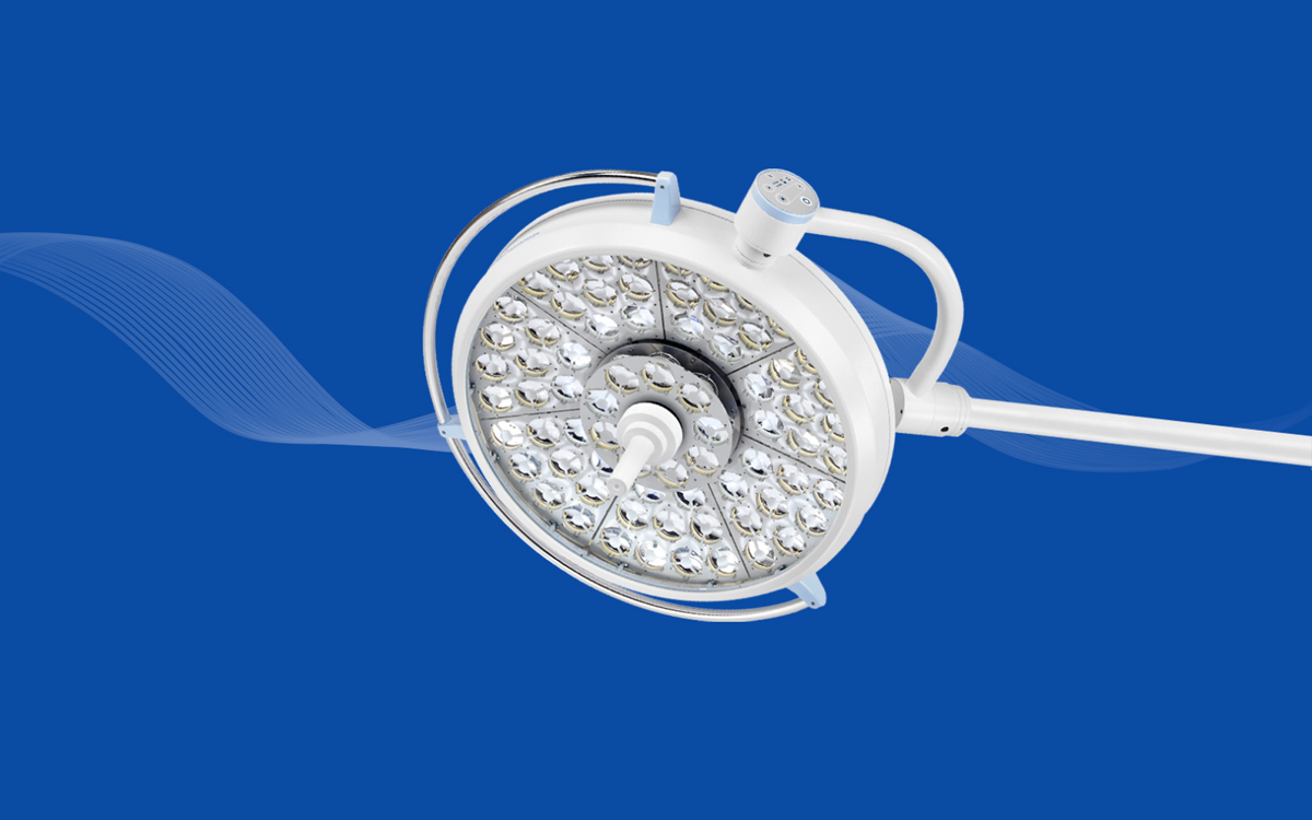 Dimmable LED Surgical Light for Multidisciplinary Procedures with Manual Diameter and Focus Adjustment