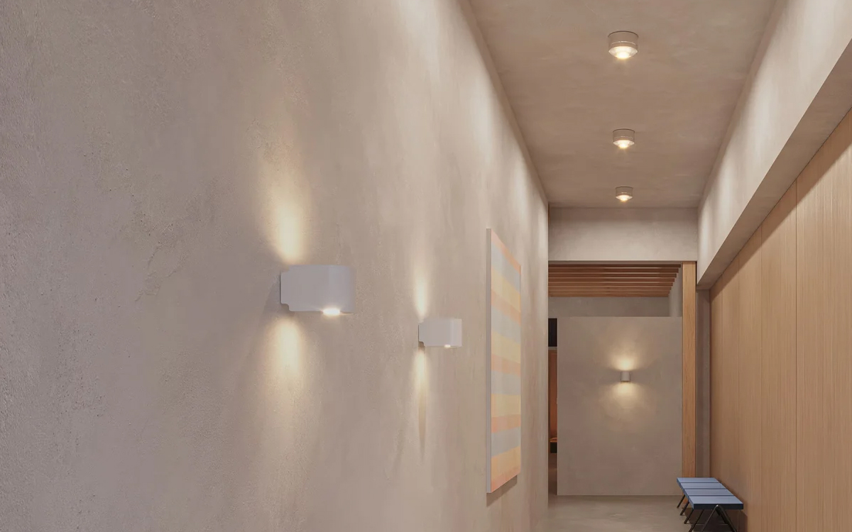 Dimmable LED Wall Sconce for Modern Interiors with Up and Down Light Distribution