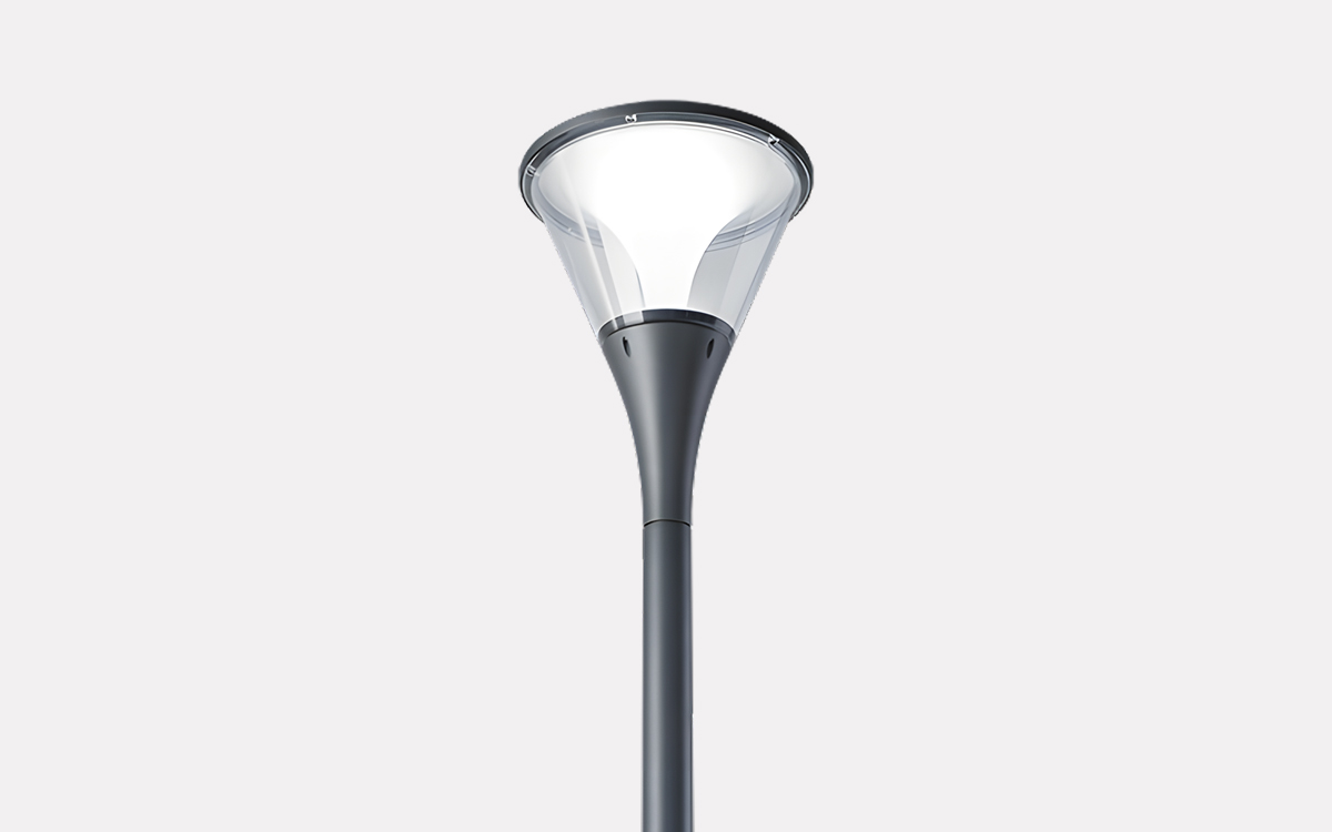 Dimmable Post Top LED Fixture for Urban Park and Pedestrian Pathway Lighting