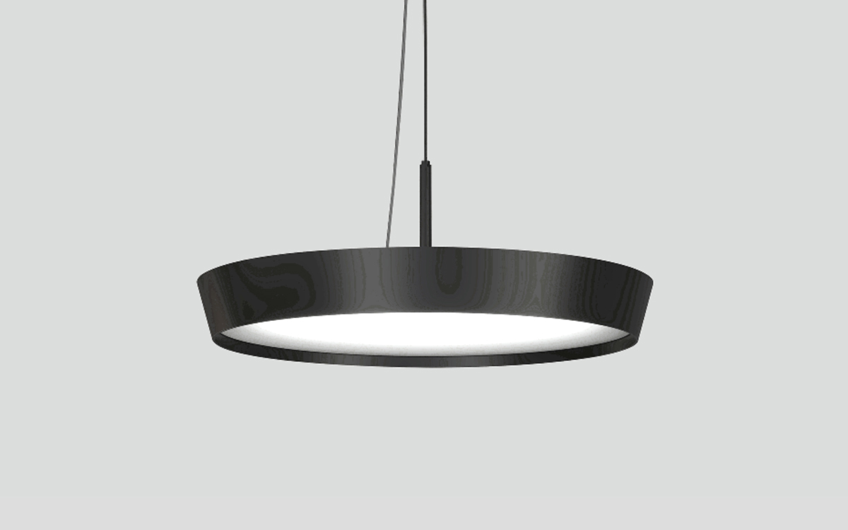 Direct Downlight Pendant Fixture with Fade-to-Black Lutron Compatibility