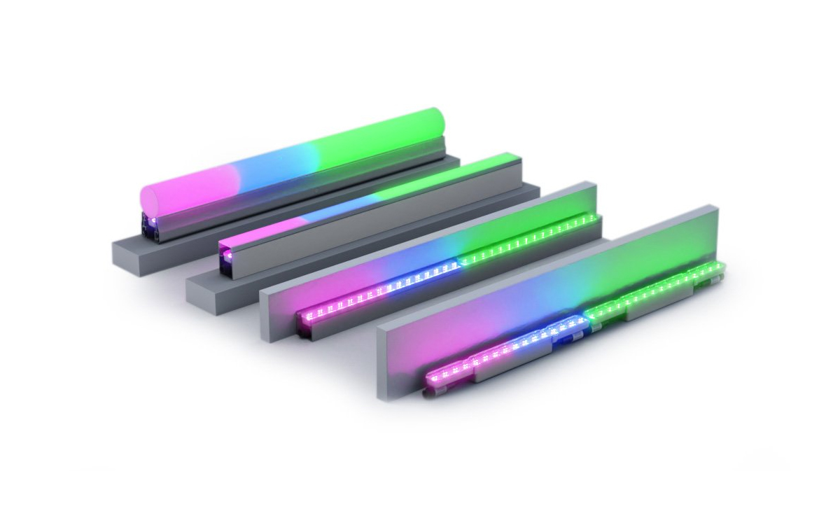 Direct View Color-Changing Modular Linear LED Fixture for Dynamic Architectural Facade Lighting