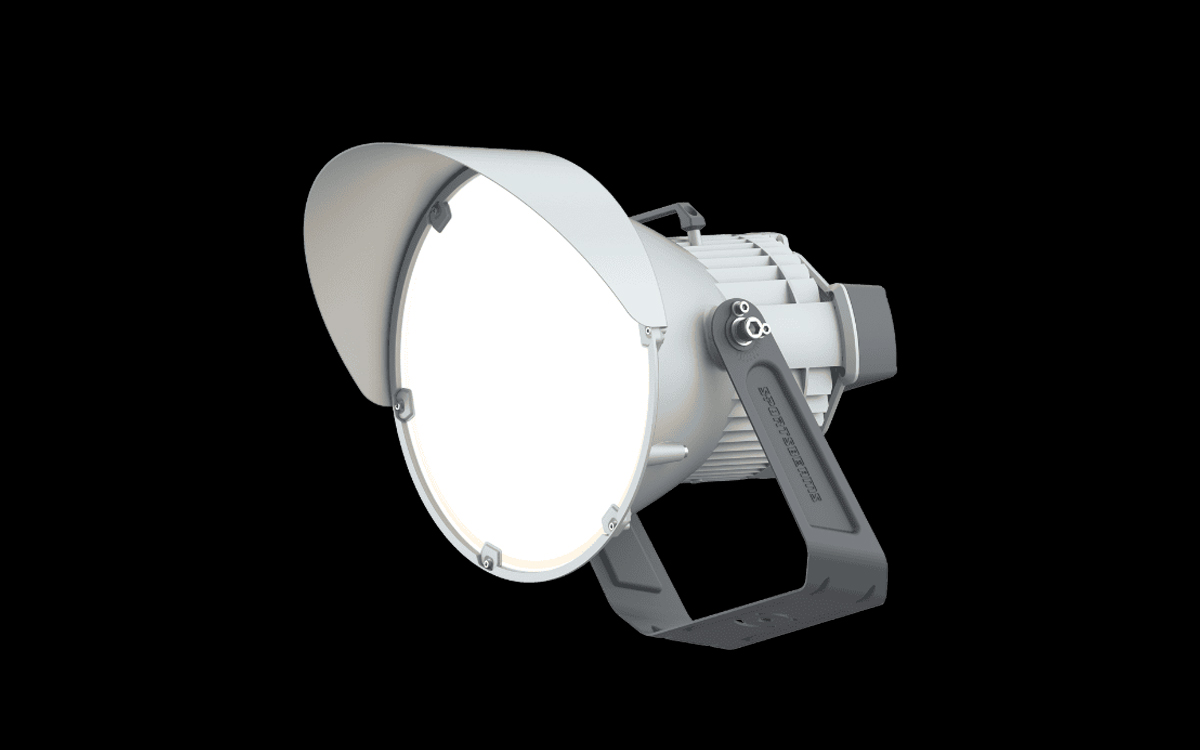 DMX-Controllable 1000W LED Sports Fixture for Stadium and Arena Lighting Applications