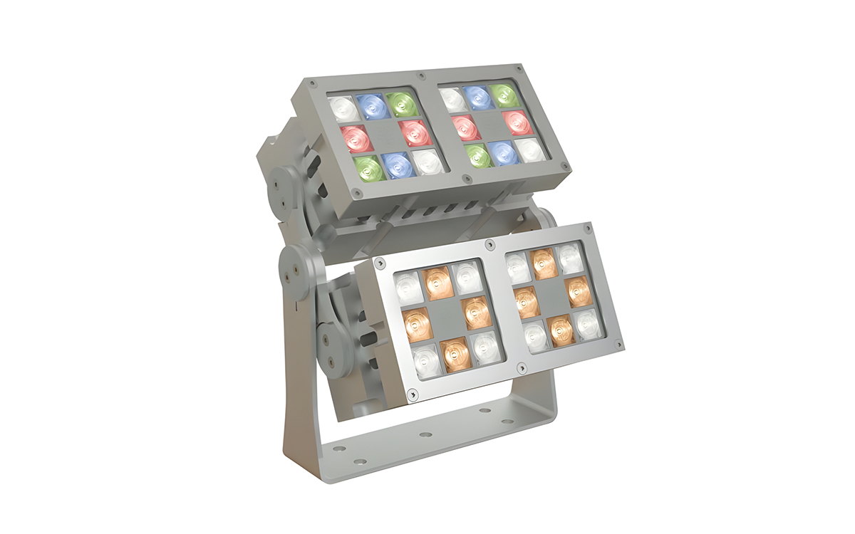 DMX RGBW/RGBA LED Floodlight for Dynamic Architectural and Event Lighting