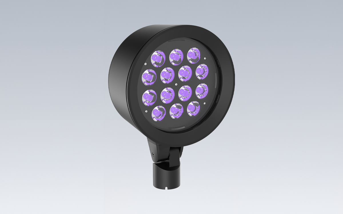DMX512 LED Floodlight with Dynamic RGBW Color Mixing for Architectural Façade Lighting Projects
