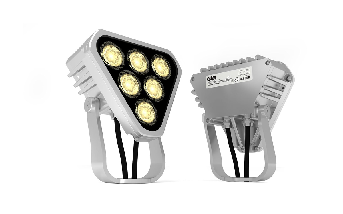 Dynamic White Architectural Floodlight/Spotlight with Inner Mixing Optics, Wide CCT Range, and Seamless Dimming Control