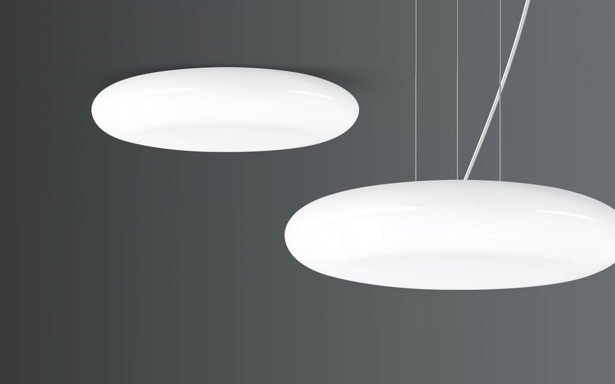 Elegant Pendant Light with Hand-Crafted Opal Glass and High CRI LEDs