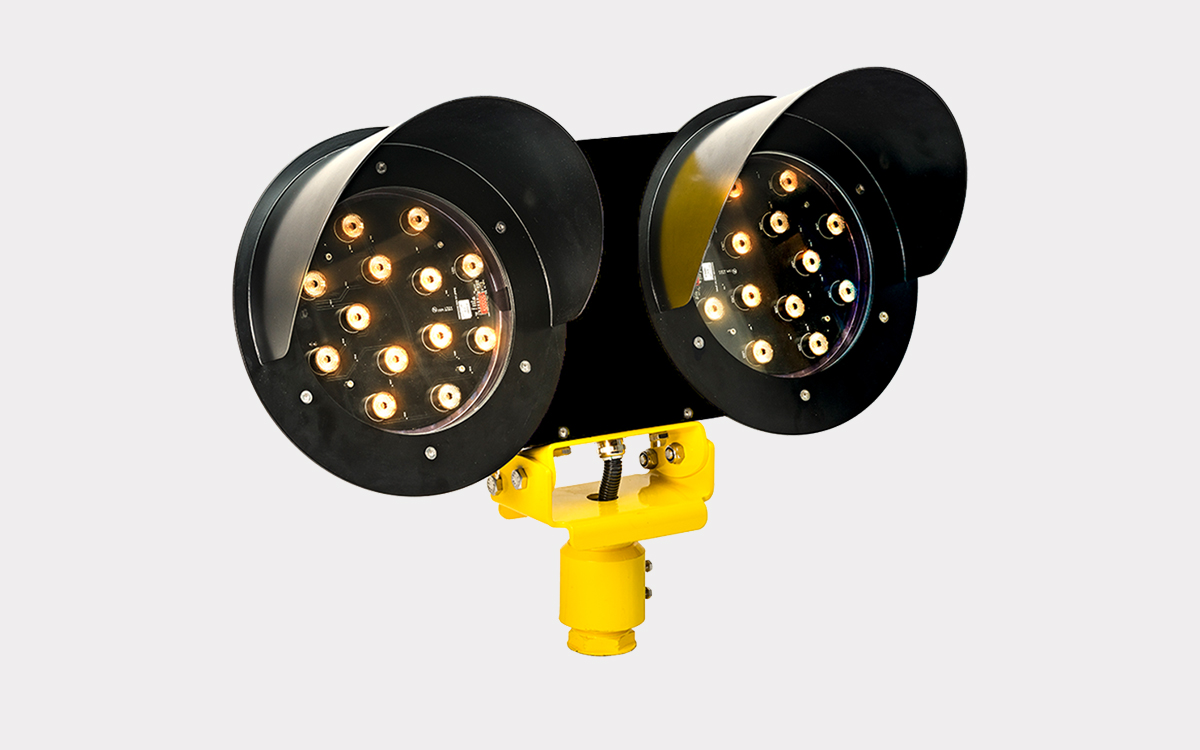 Elevated Runway Guard Light with Alternating Yellow LED for ICAO-Compliant Airport Safety