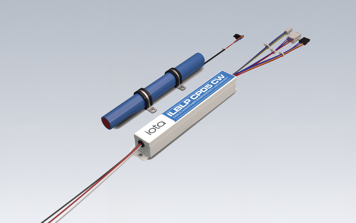 Emergency LED Driver with Lithium Iron-Phosphate Battery for Cold and Warm Ambient Conditions