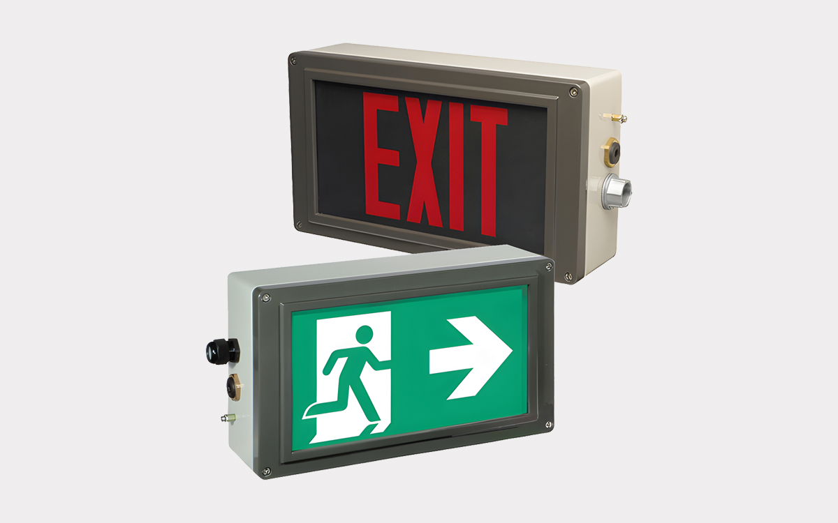 Explosion Proof LED Exit Sign for Class I Division 2 and Zone 1 Hazardous Locations