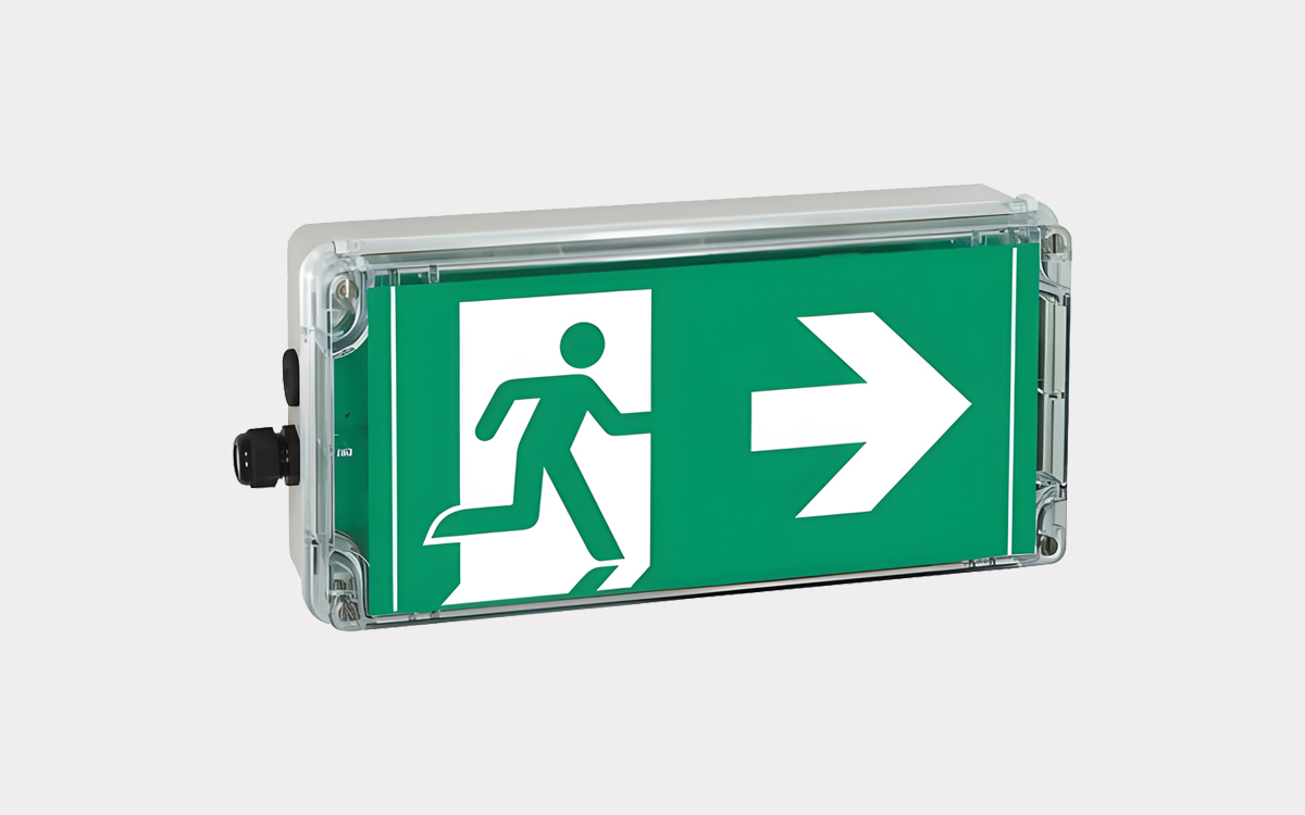 Explosion-Proof LED Exit Signs for Hazardous Locations Zone 1, 2, 21, and 22 with Intrinsically Safe Circuits for Explosive Atmospheres