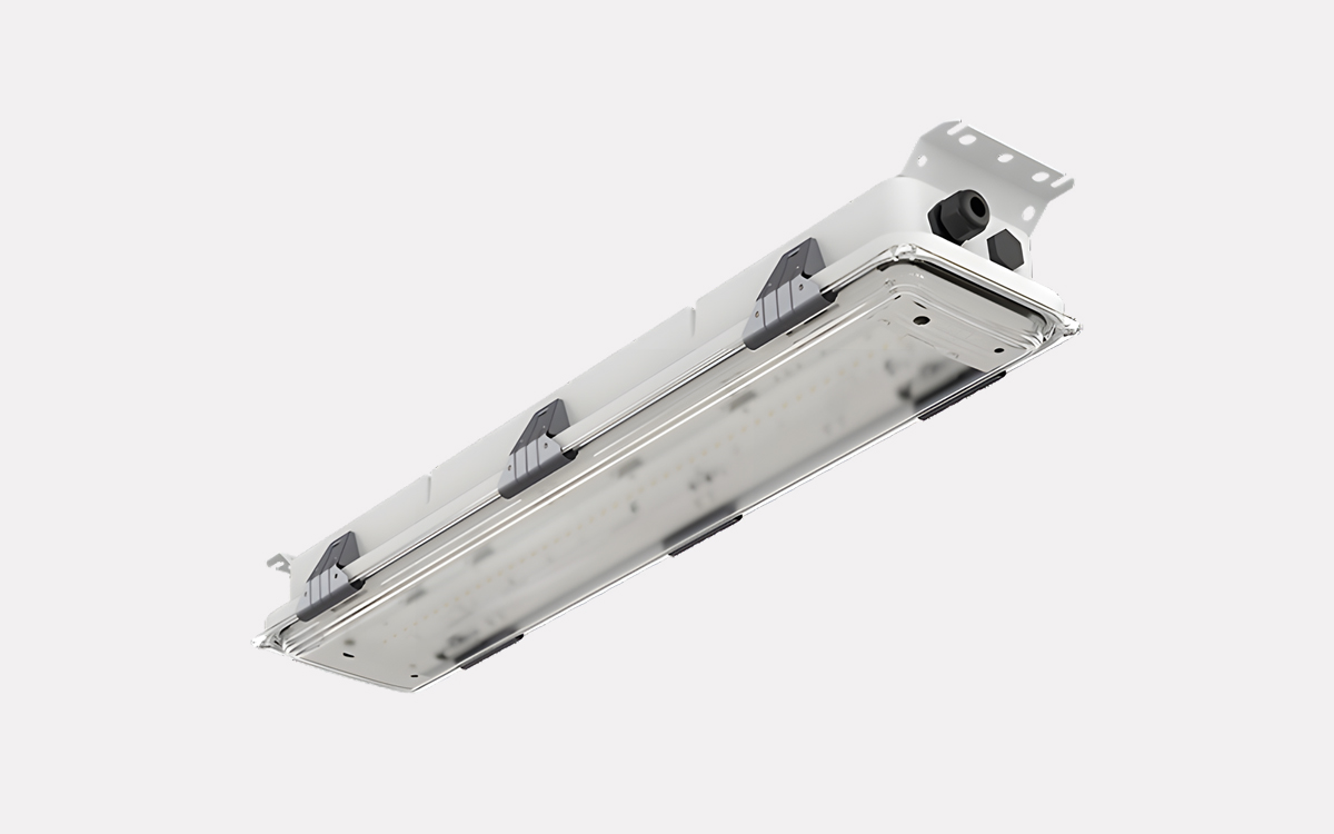 Explosion-Proof LED Light with Emergency Battery Backup for Hazardous Zone 2 and Zone 22 Industrial Applications