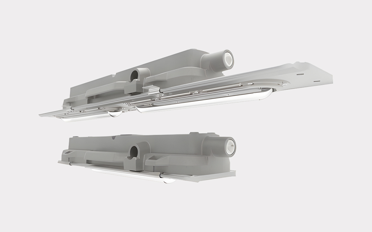 Explosion-proof LED Linear Fixtures with Integrated Battery Backup for Emergency Lighting