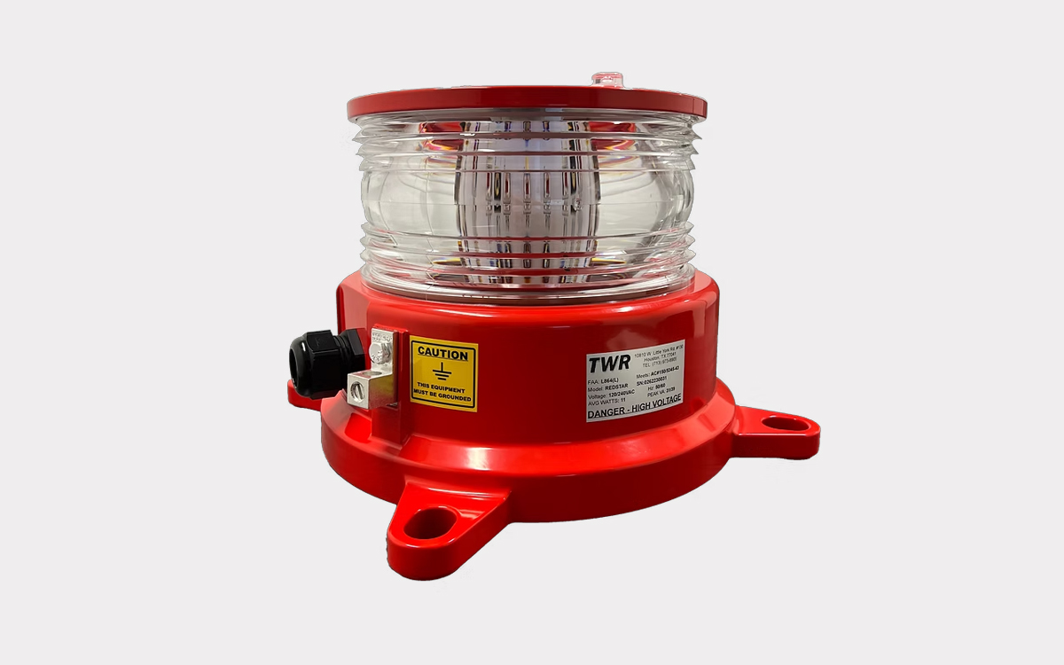 FAA and ICAO Compliant Flashing LED Obstruction Beacon for Wind Turbines and MET Towers