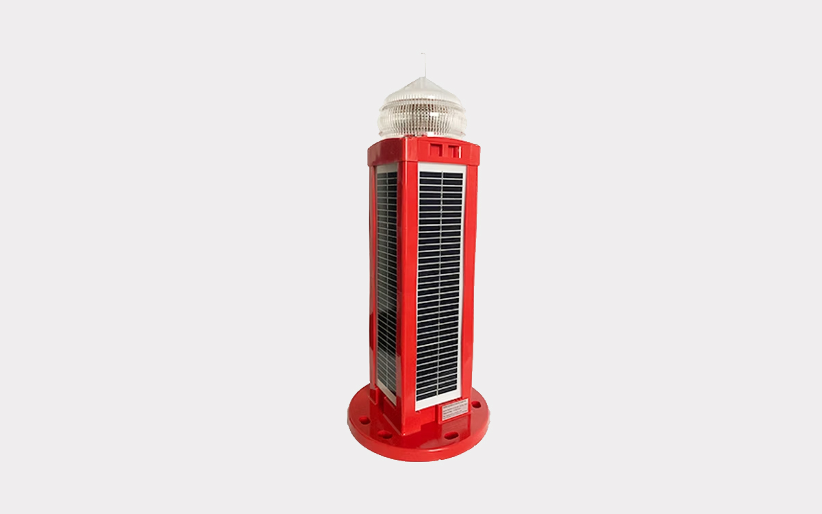 FAA L-810 and ICAO Compliant Solar LED Obstruction Light for Wind Turbines and Aviation Safety