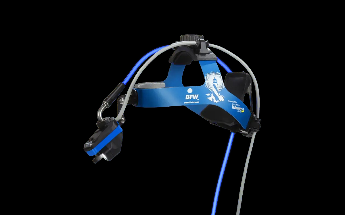 Fiber Optic Coaxial Surgical Headlight with Digital Zoom for Plastic, Thoracic, Vascular, Pediatric and Dental Procedures