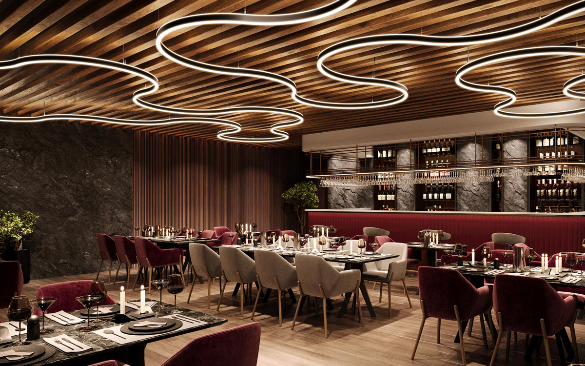 Flexible Curvilinear LED Lighting System with Custom Bends, Straight Sections, and Joiners