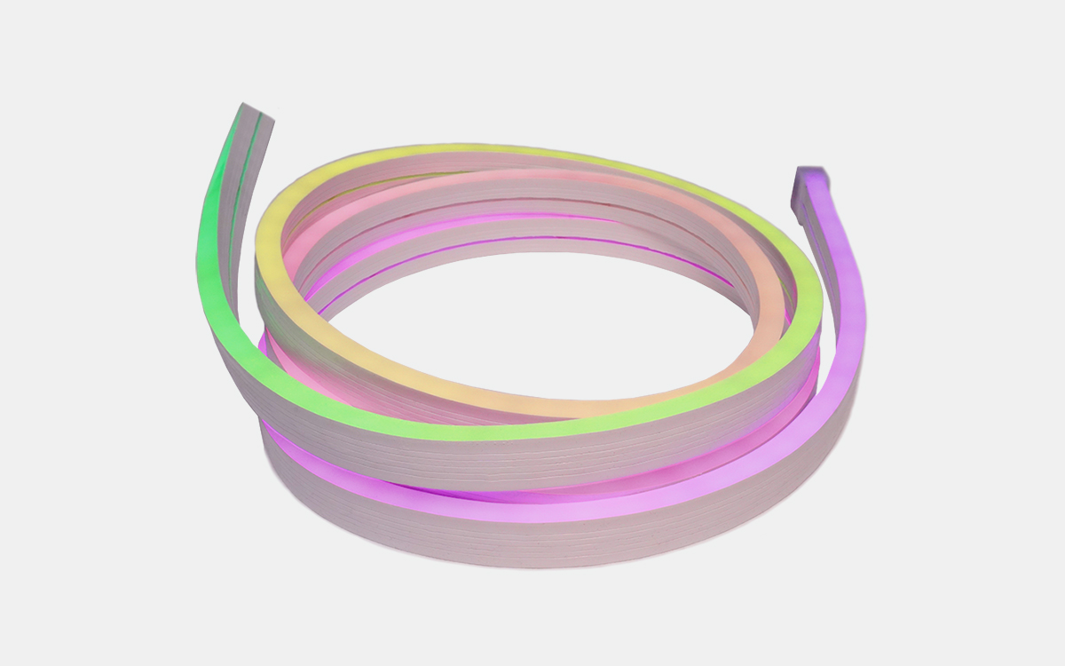 Flexible DMX-Controlled RGBW LED Pixel Strip for Indoor and Outdoor Architectural Lighting