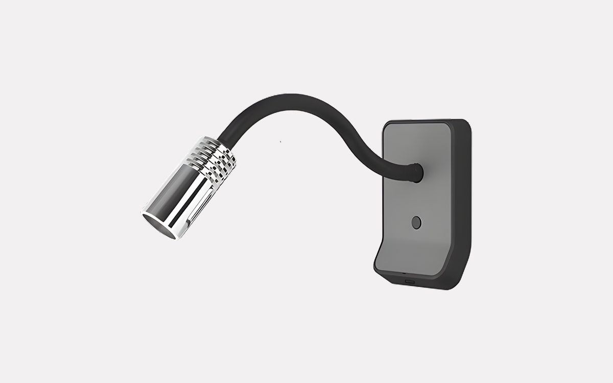 Flexible Gooseneck LED Reading Light for Marine Lounges and Cabins