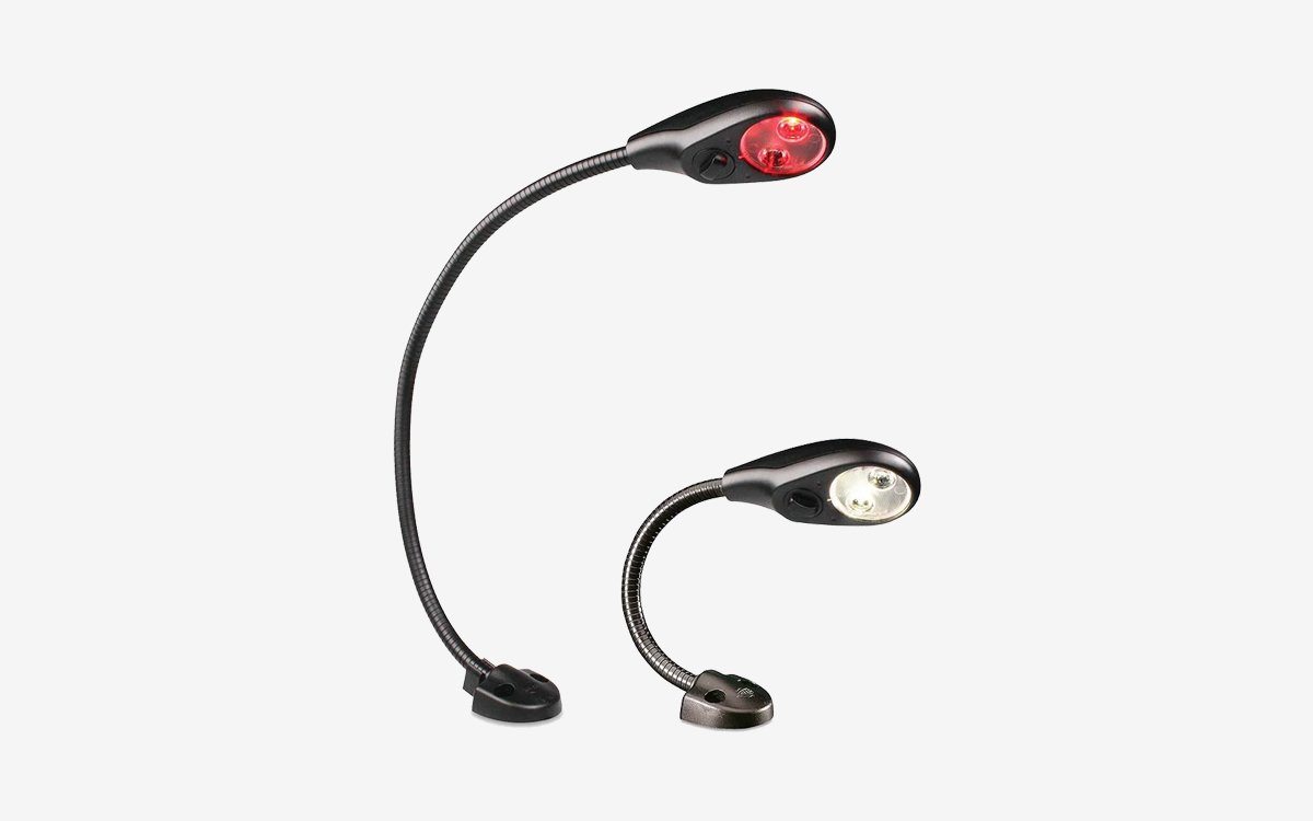 Flexible Neck Boat LED Reading Lamp for Chart Tables, Berths, and Cabin Lighting