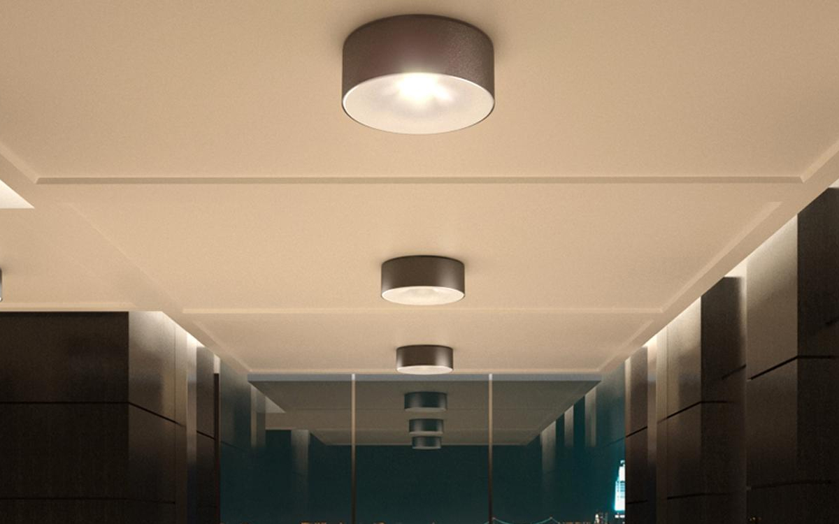 Flush Mount LED Ceiling Light with Diffused, Spot, and Direct Lighting Options