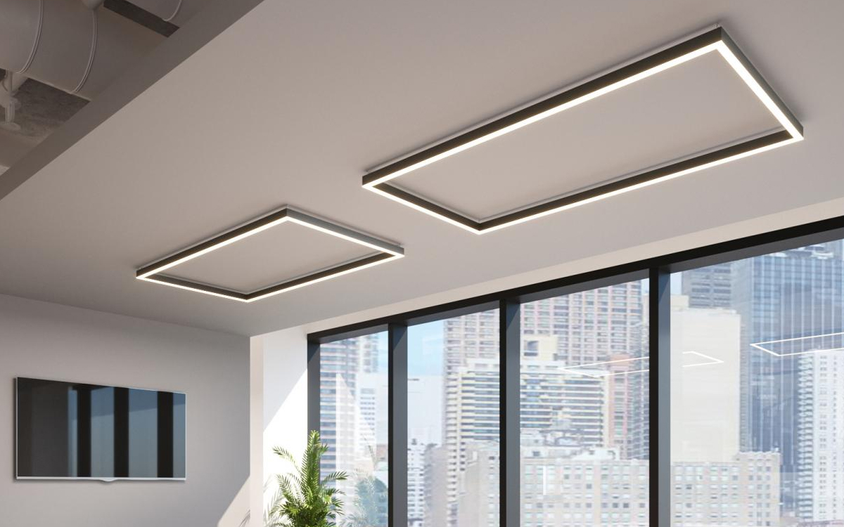 Geometric Shape LED Ceiling/Wall Lights with Sensor Integration and PoE Connectivity