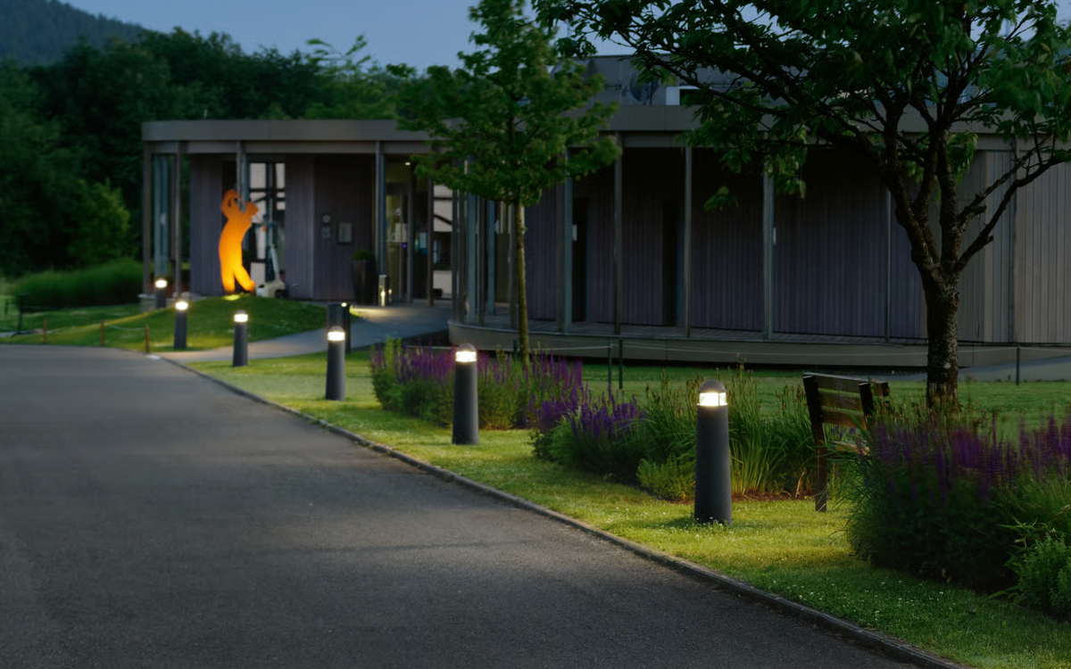 Glare-Free Outdoor Bollard Light for Gardens, Sidewalks, and Building Approaches