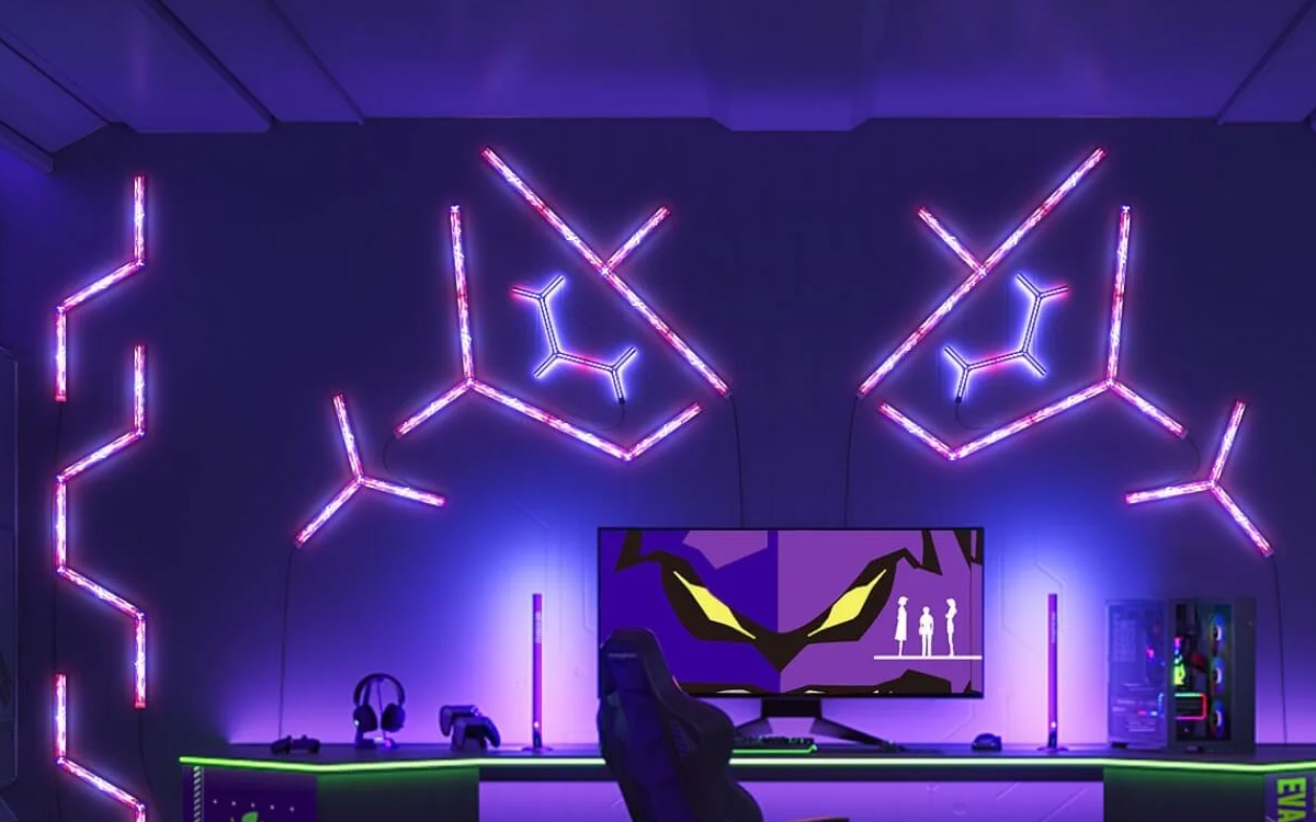 Govee Evangelion-Inspired Gaming Wall Light with RGBIC Dynamic Effects and Swappable Faceplate