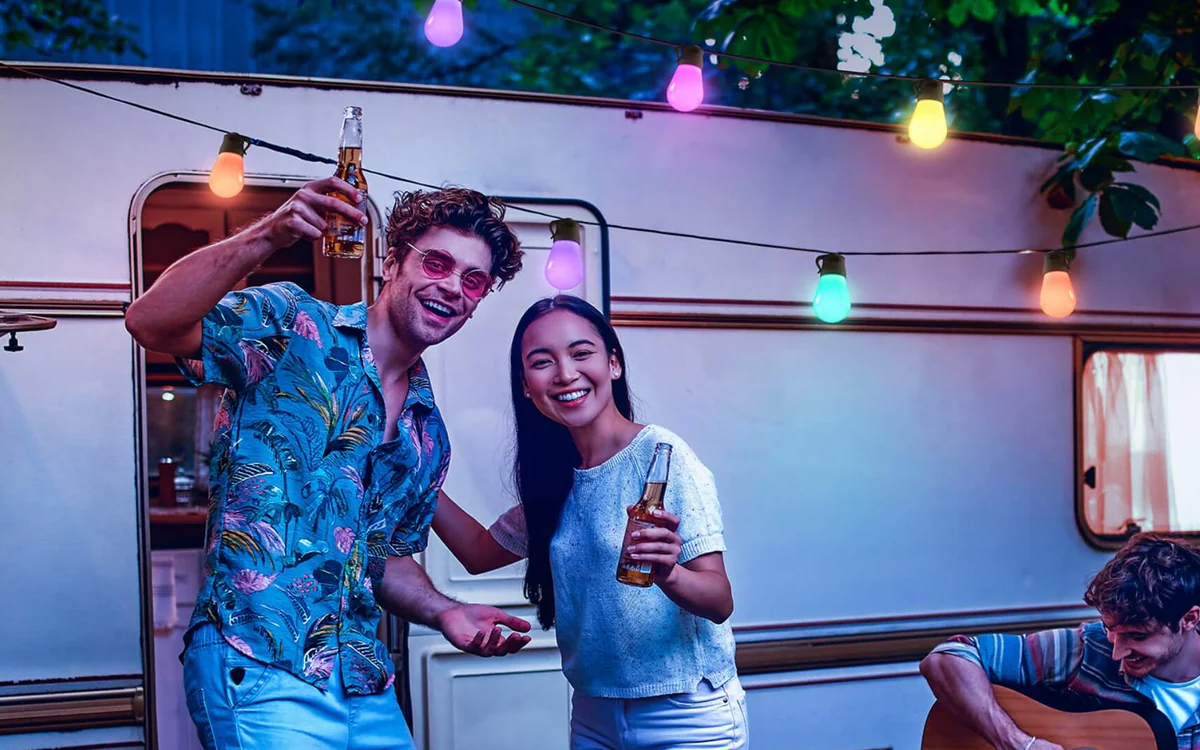 Govee RGBIC Smart Waterproof Outdoor String Light with Alexa and Google Assistant for Backyards and Holidays