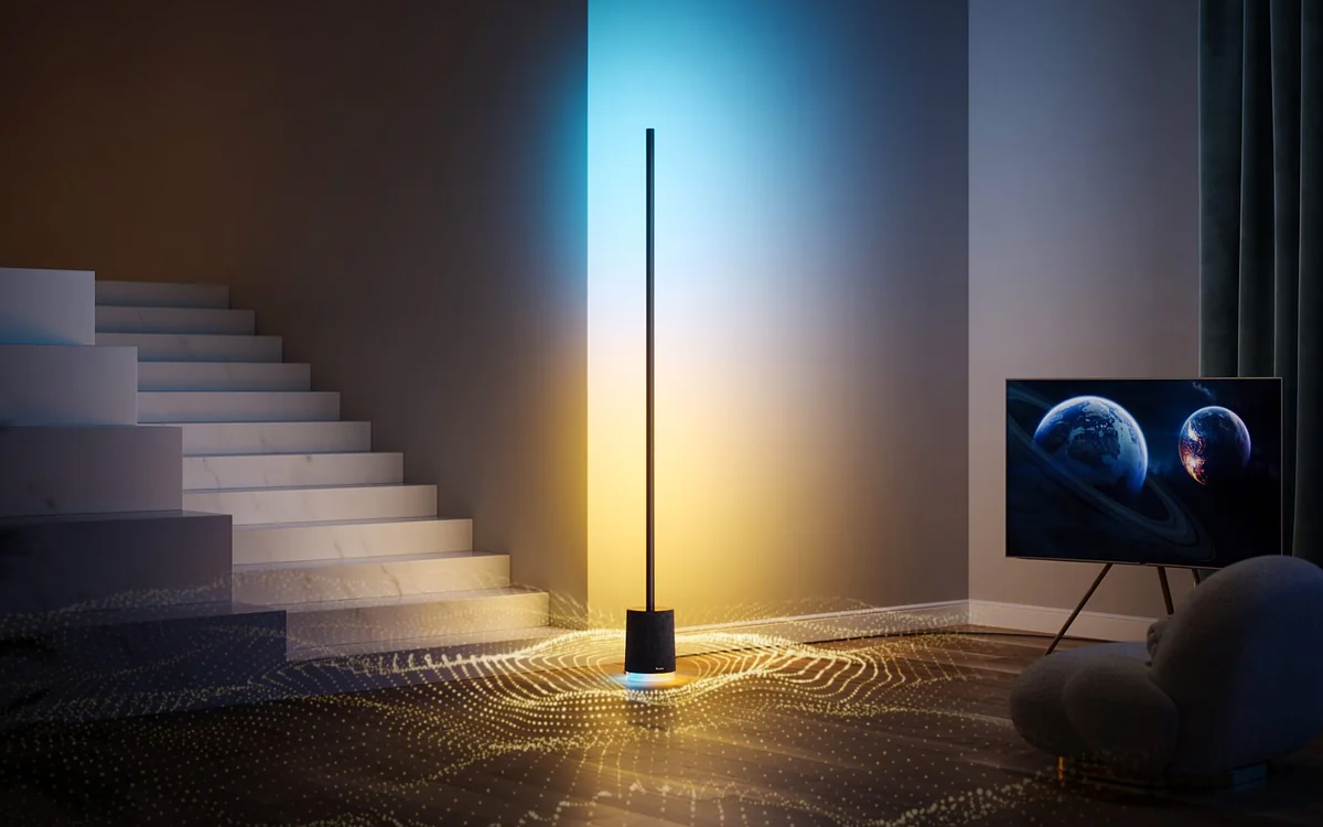 Govee Smart LED Floor Lamp with RGBICWW Multicolor Control and Built-In White Noise Generator