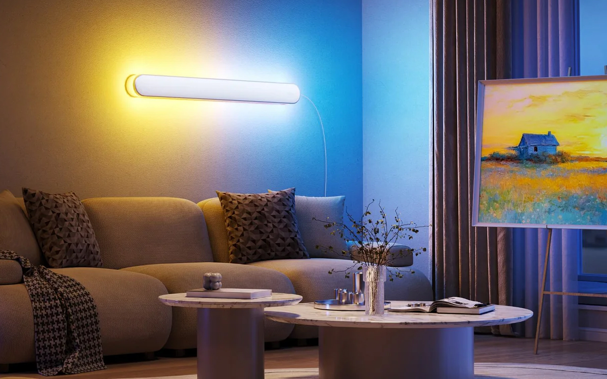 Govee Smart LED Wall Sconce with RGB+White Light and Matter Integration