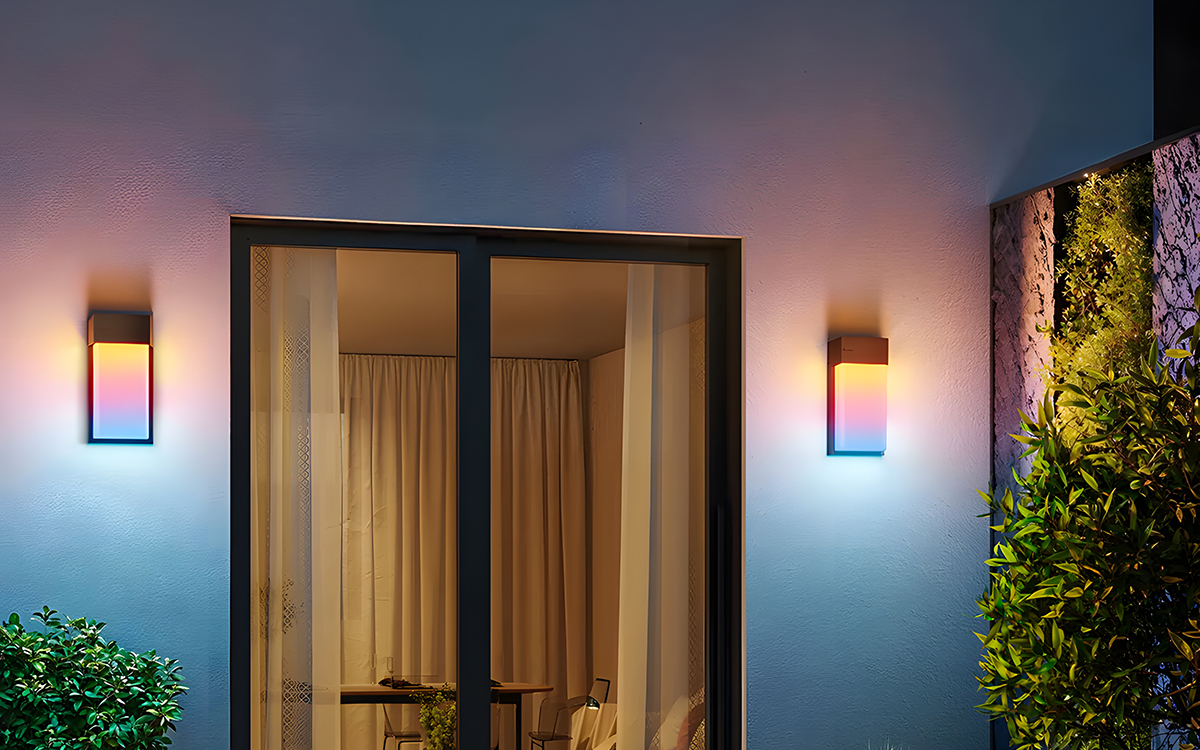 Govee Smart Outdoor Wall Sconce with RGB Lighting, DIY Scenes, and Motion Activation