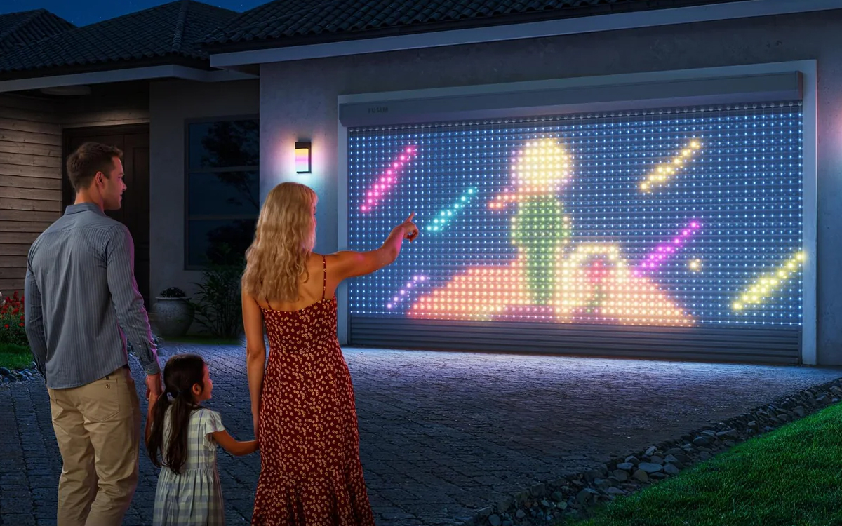 Govee Smart RGB LED Curtain Light with Animated GIF Display and SceneStage Sync