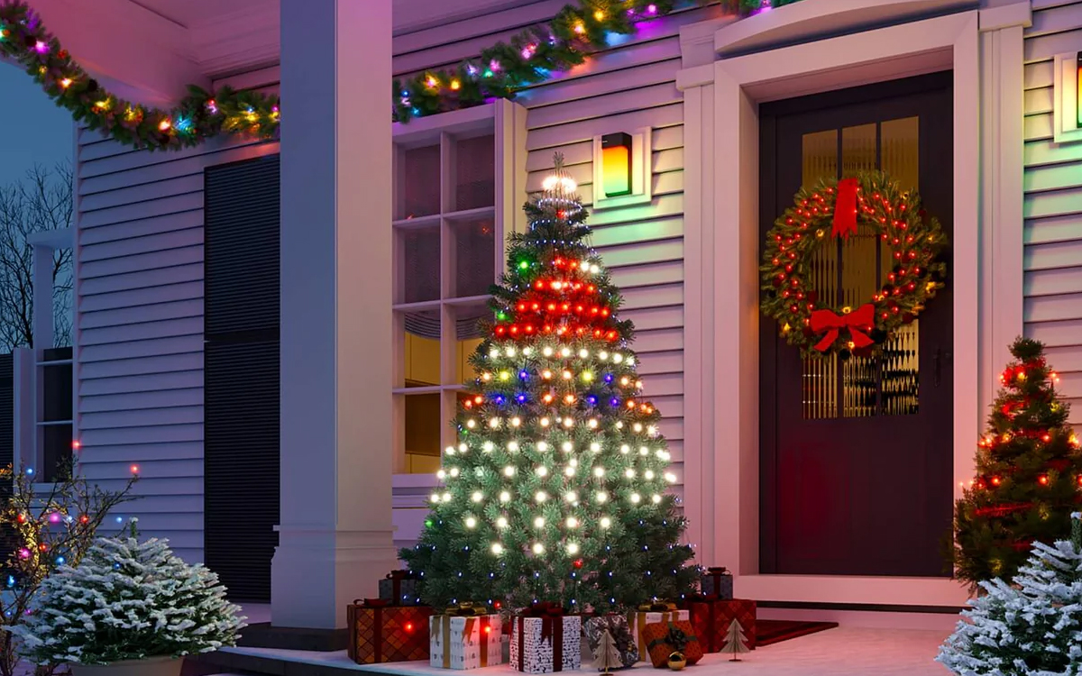 Govee Smart RGBIC Christmas Tree Light with Matter, Alexa, and Google Support