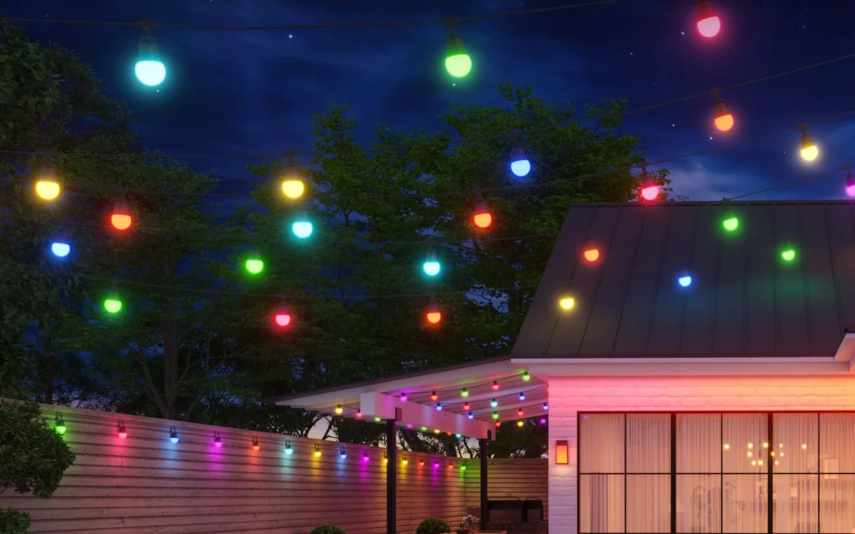 Govee Smart RGBICW LED Outdoor String Light with Alexa and Google Assistant Compatibility
