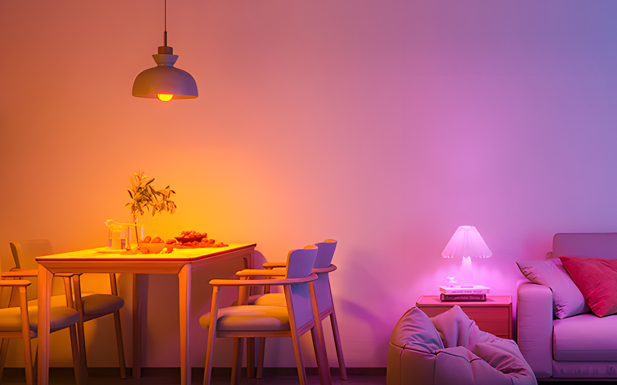 Govee Smart RGBWW LED Bulb with A19 Shape and E26 Base for Living Room, Bedroom, Kitchen, and Office