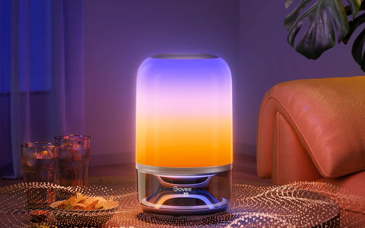 Govee Smart Table Lamp with JBL Sound, Battery Backup, and Matter, Alexa, Google Assistant Integration