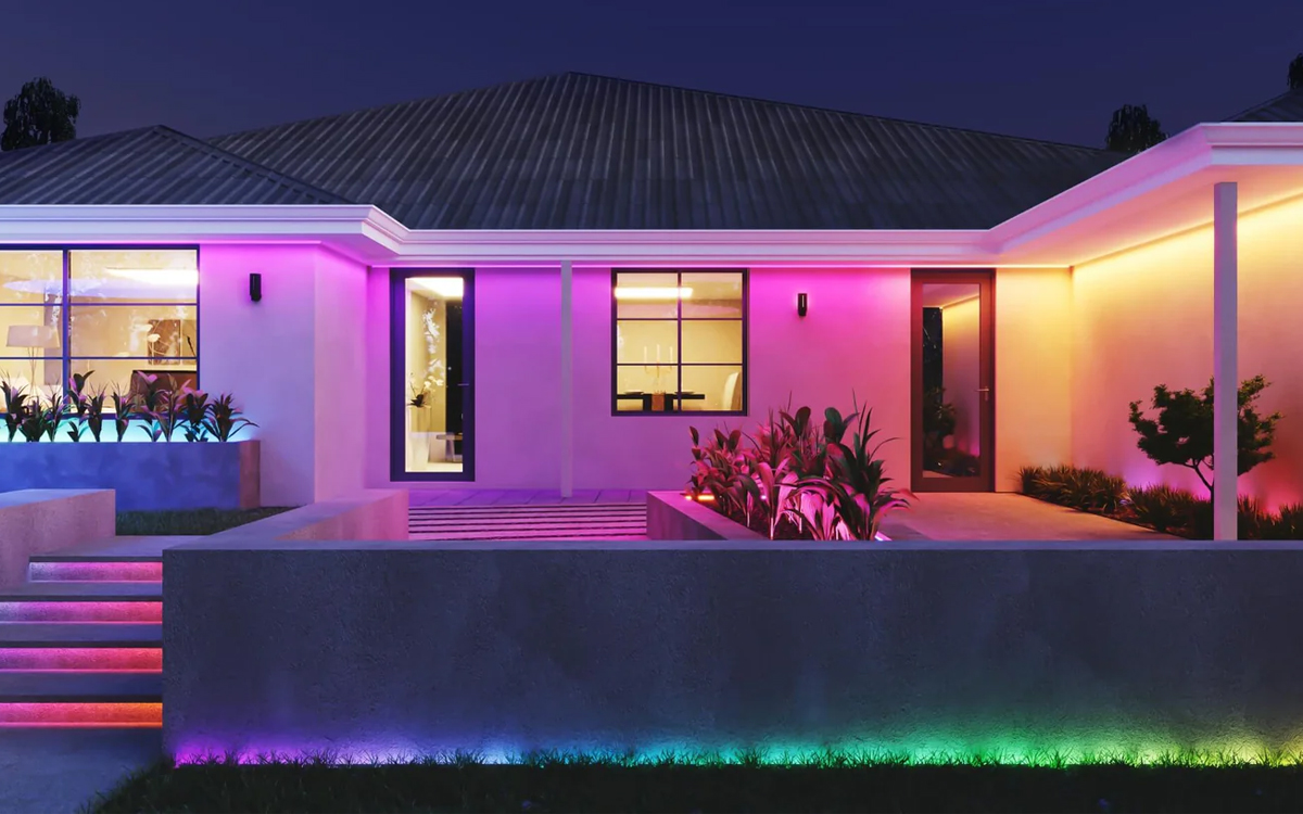 Govee Wi-Fi/Bluetooth Outdoor RGBIC LED Strip Light for Christmas, Halloween, and Seasonal Lighting