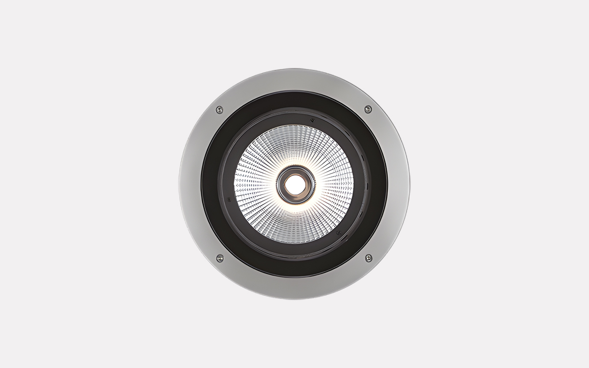 Ground-Recessed Outdoor LED Uplight for Building Façades, Walkways, and Landscape Design