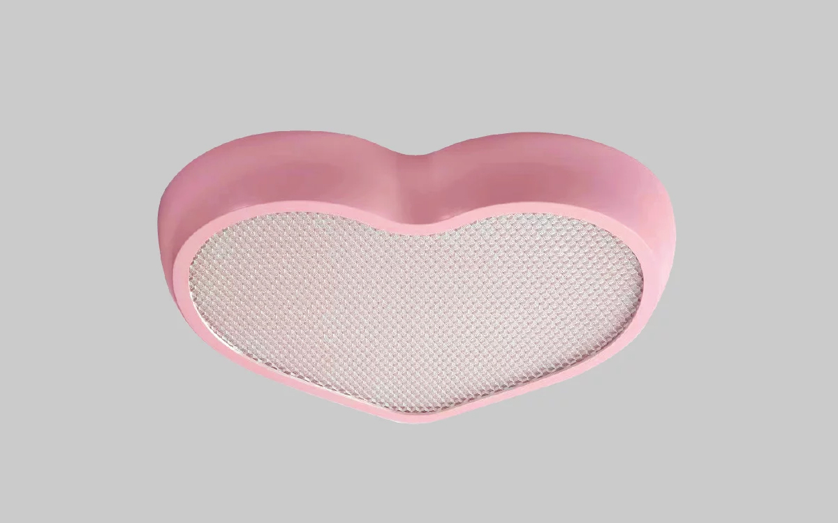 Heart-Shaped LED Kindergarten Ceiling Light for Child-Safe Classrooms and Daycare Centers