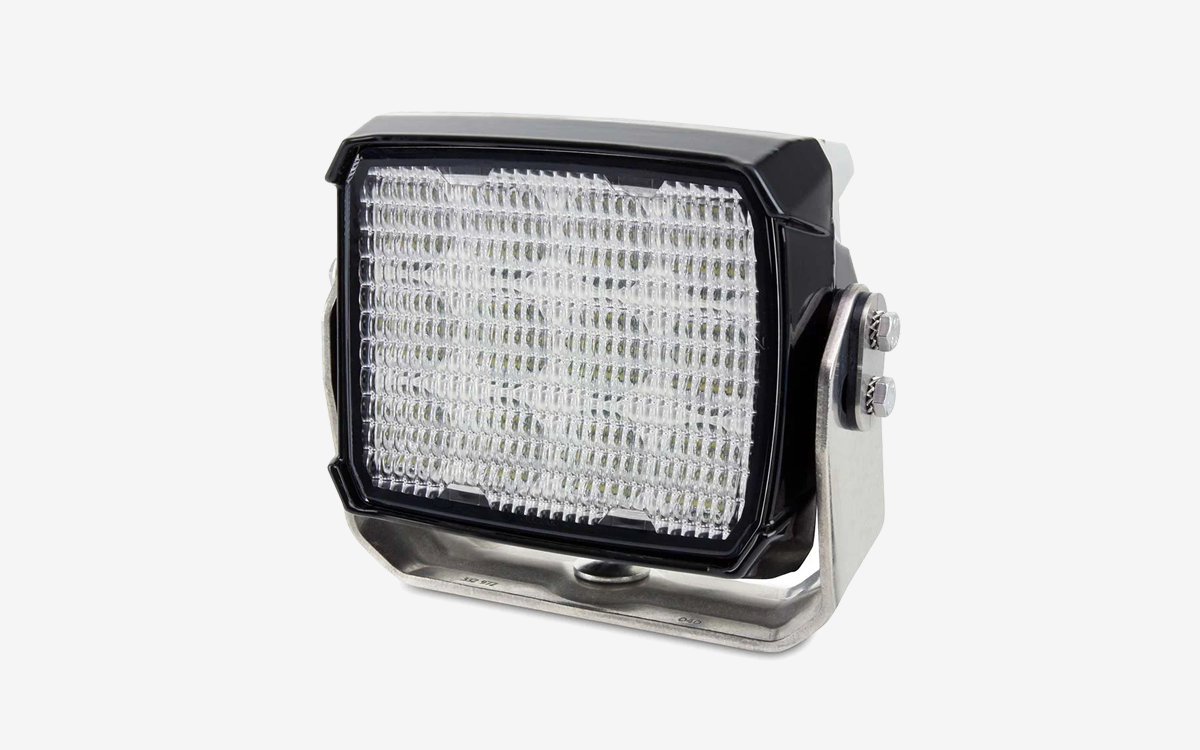 Heavy-Duty 24V LED Marine Floodlight for Engine Room, Deck, and Crane Lighting with Anti-Vibration Mount