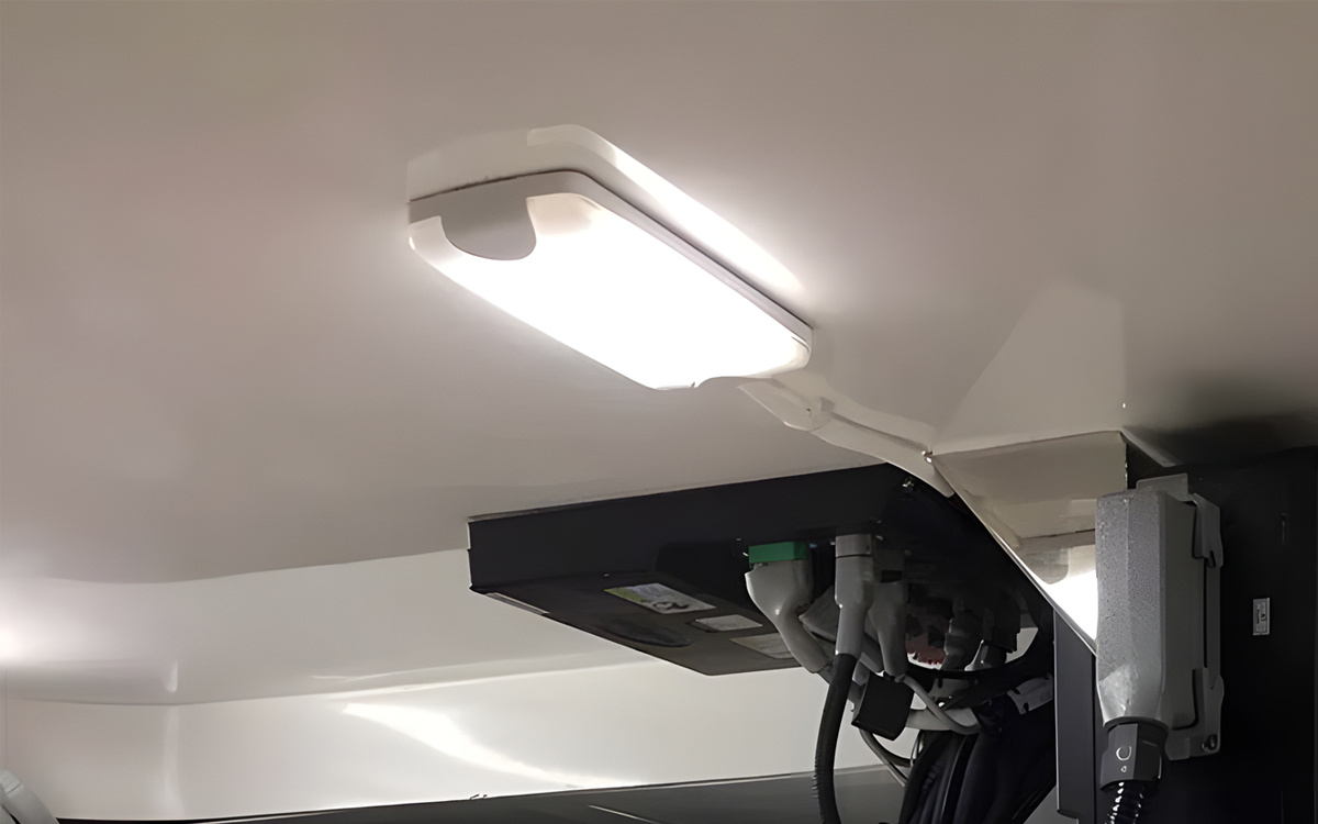 Heavy Duty Marine Interior Lamp for Storage Lockers, Lazarettes, Utility and Mechanical Rooms