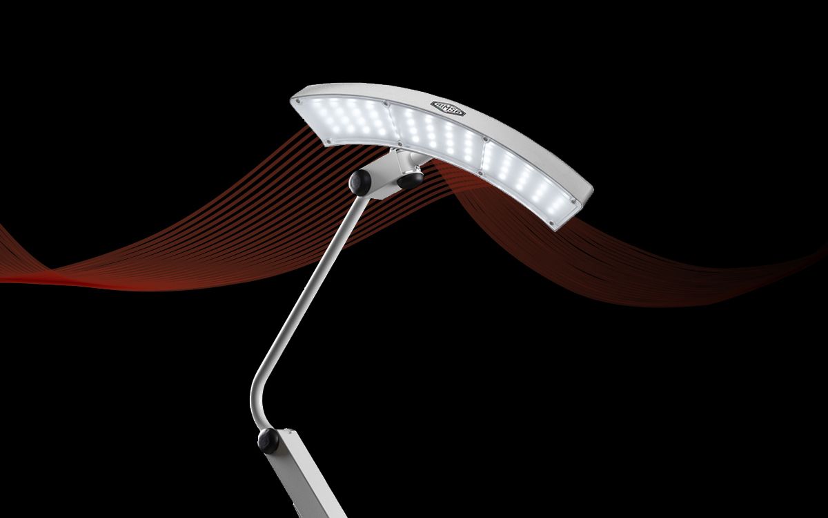 High-CRI LED Workstation Light with Dimming Control for Mechanical, Jewelry, Tailoring, Inspection, and Assembly Work