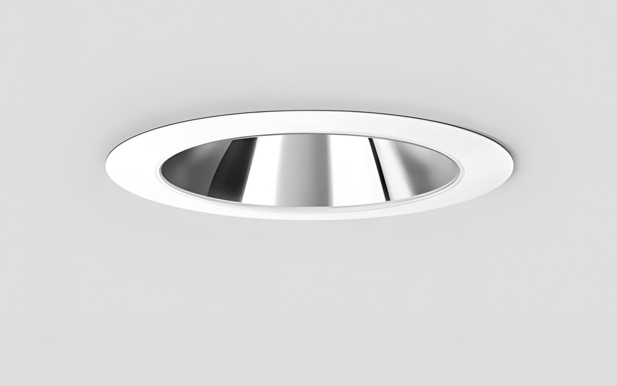 High CRI Recessed LED Downlight with Mirror-Polish Reflector for Offices, Hotels, and Retail Interiors